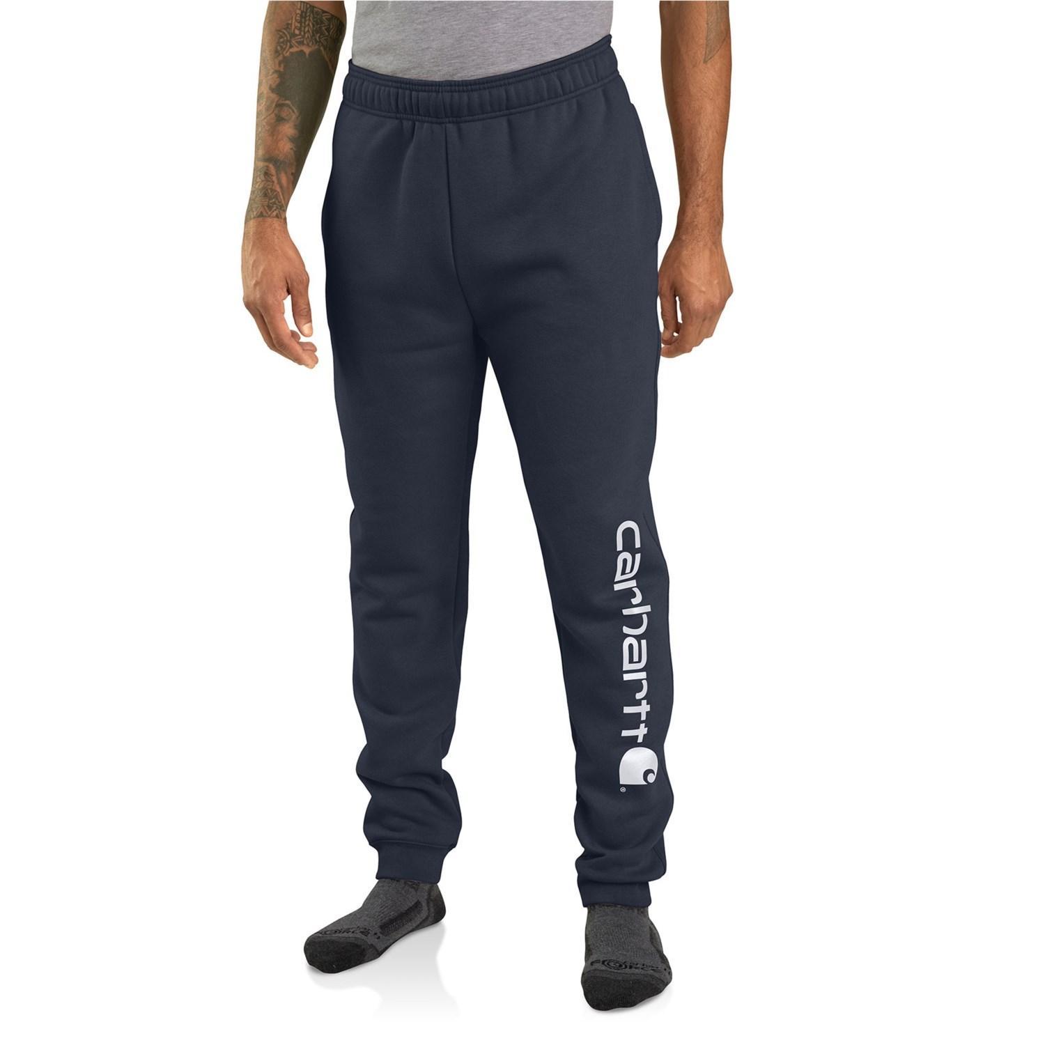 Carhartt 105899 Relaxed Fit Midweight Tapered Logo Sweatpants - Factory Seconds Product Image