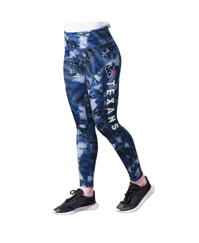 Msx by Michael Strahan Womens Navy Houston Texans Aubrey Tie-Dye Leggings Product Image