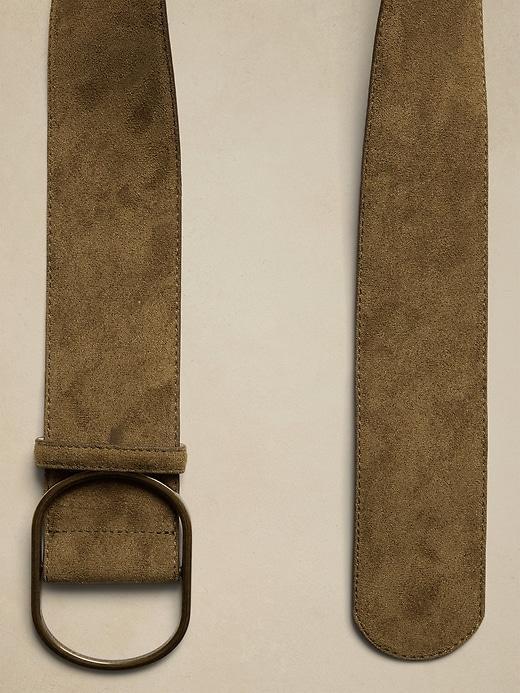 Wide Vegan Suede Belt Product Image