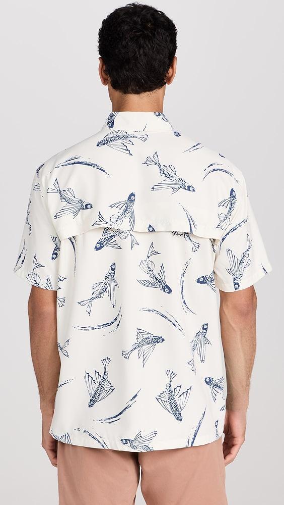 Faherty Short Sleeve Shorelite Air Shirt | Shopbop Product Image