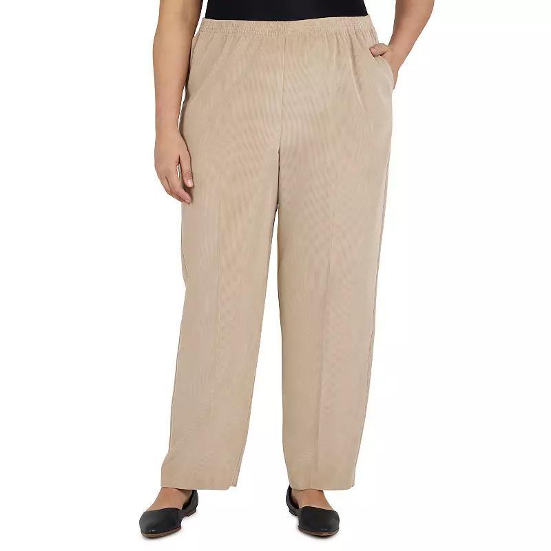 Plus Size Alfred Dunner Classics Pull-On Straight-Leg Pants, Womens Med Blue Product Image