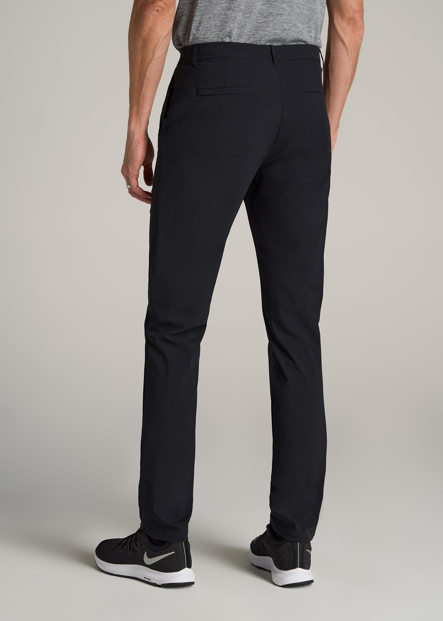 Performance TAPERED-FIT Chino Pants for Tall Men in Black Male Product Image