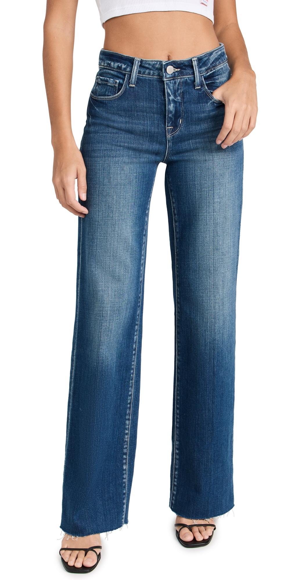 LAgence Scottie High Rise Wide Leg Jeans in Hastings Product Image