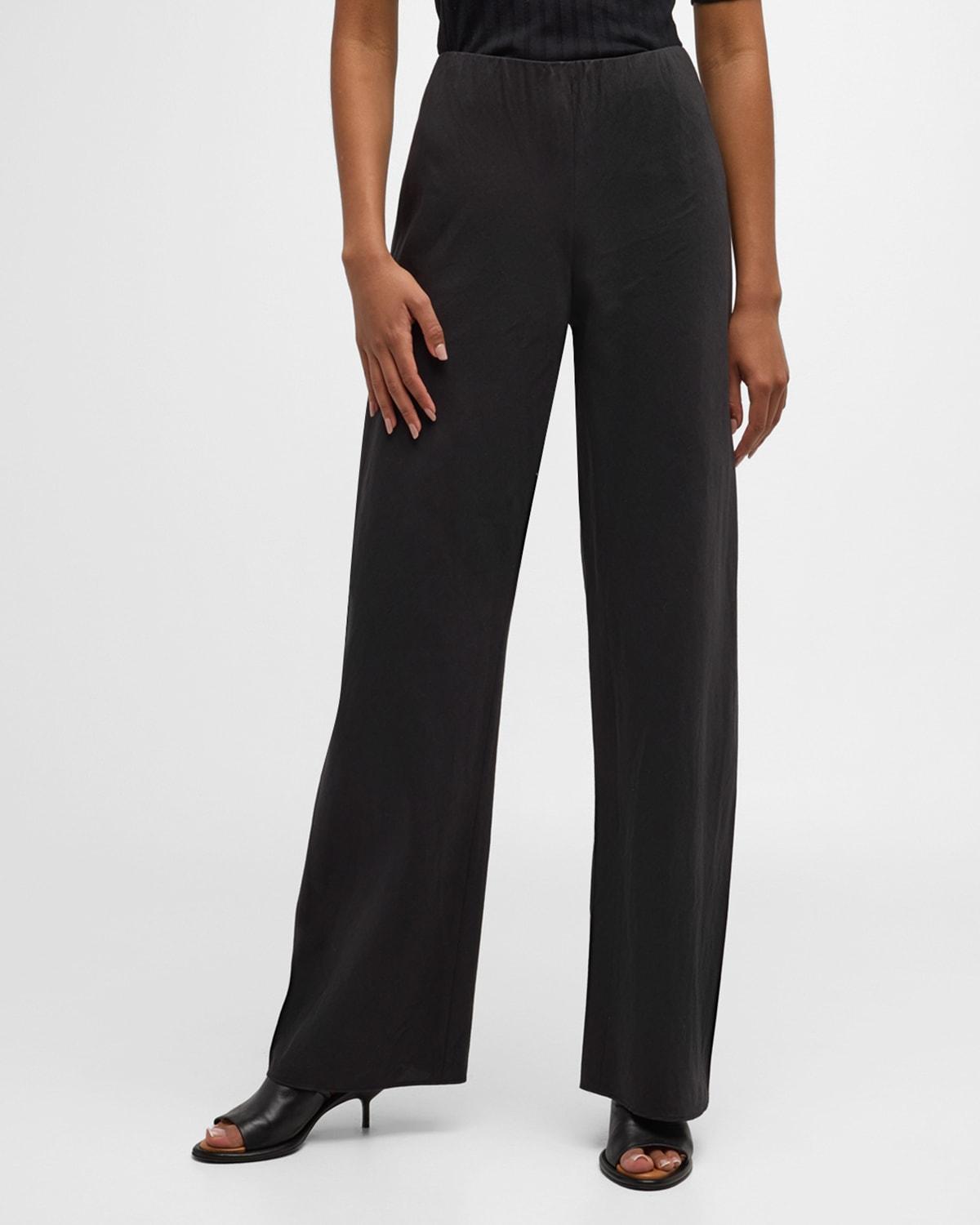 Womens Cotton-Blend Straight-Leg Pants Product Image