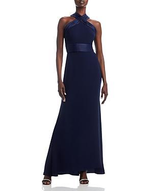 Eliza J Bow Back Halter Gown Product Image