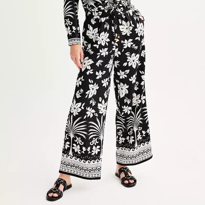 Womens INTEMPO Pull-On Wide Leg Pants Product Image