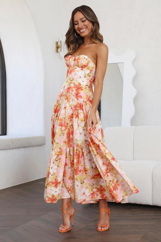 Daydream Look Midi Dress Floral  Product Image