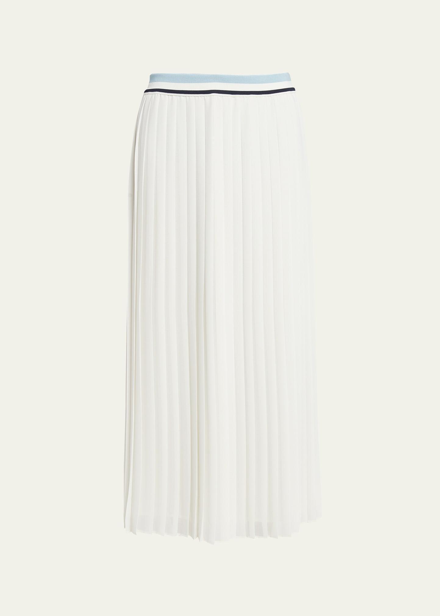 Womens Pleated Maxi Skirt Product Image