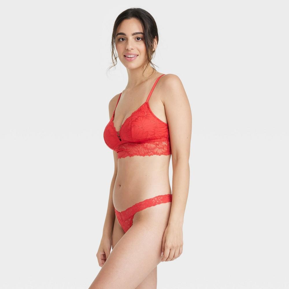 Womens Allover Lace Thong - Auden Product Image