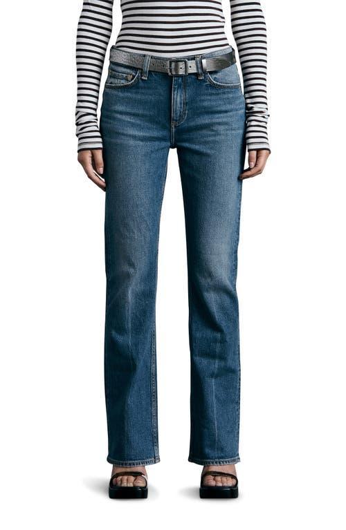 Peyton Low-rise Slim Straight Jeans In Huntley Product Image