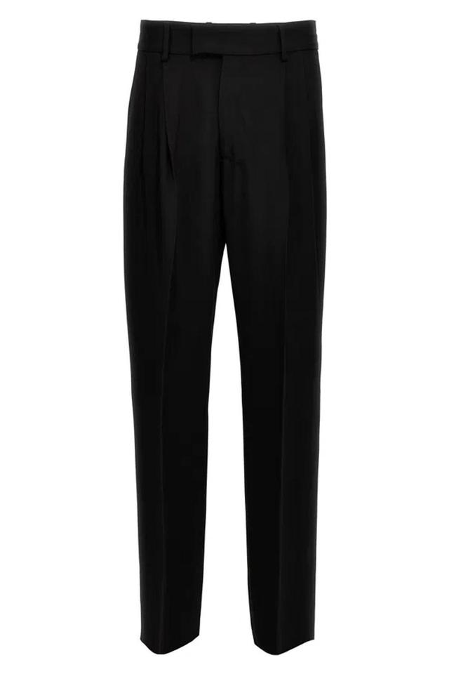 Dbl Plt Pants Black In Stretch Limo Product Image