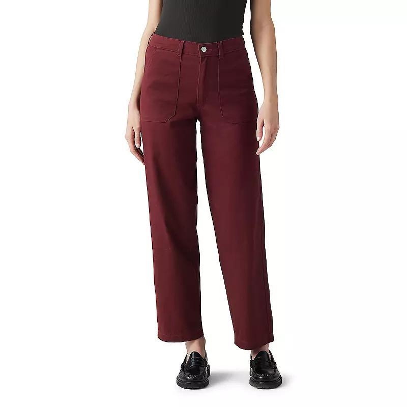 Womens Levis Utility Pants Windsor Red Product Image