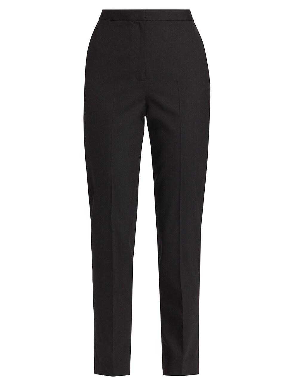 Womens Tailored High-Waisted Wool-Blend Pants product image