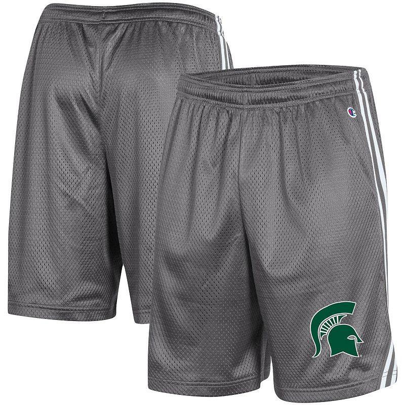 Mens Champion Gray Michigan State Spartans Team Lacrosse Shorts Product Image