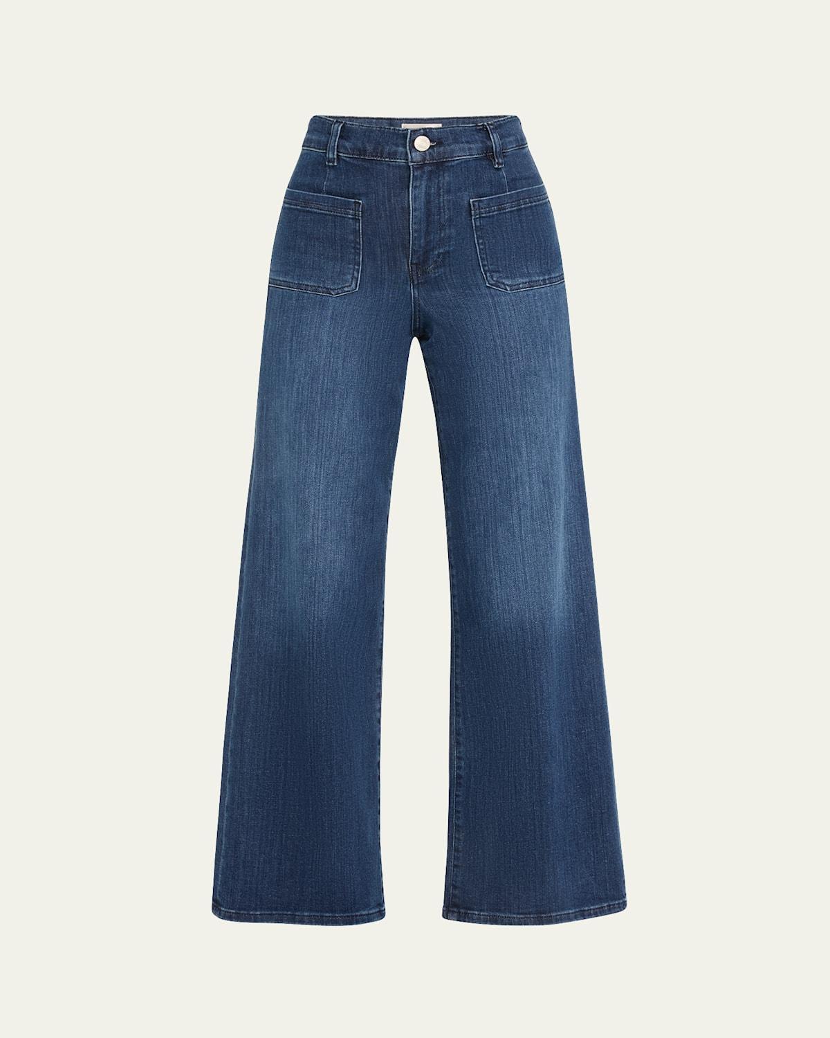 FRAME Le Slim Palazzo Pocket Wide Leg Jeans Product Image