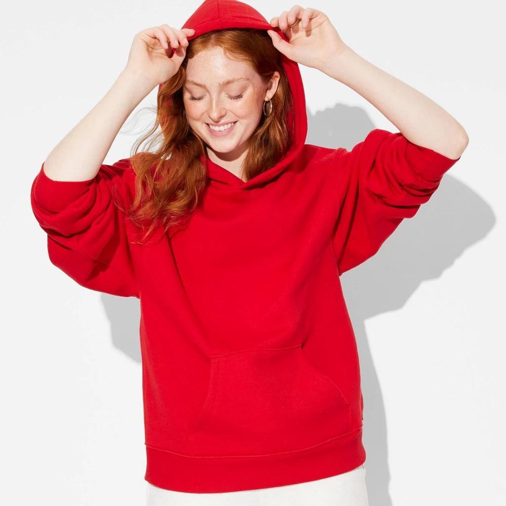 Womens Perfect Hoodie Sweatshirt - Wild Fable Dark Red XL Product Image