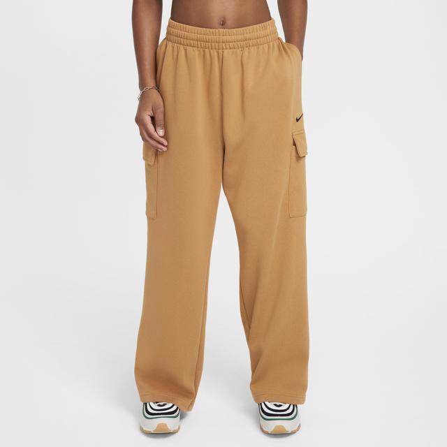 Womens Nike Sportswear Girls Dri-FIT Oversized Fleece Pants Product Image