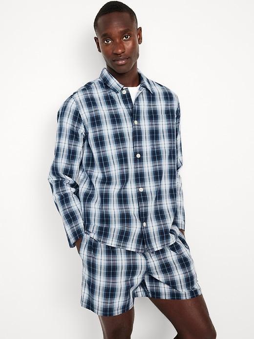 Poplin Pajama Short Set Product Image