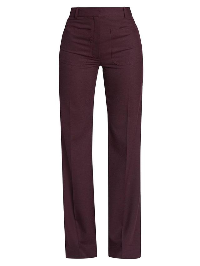 Womens Alina High-Rise Flared Trousers Product Image