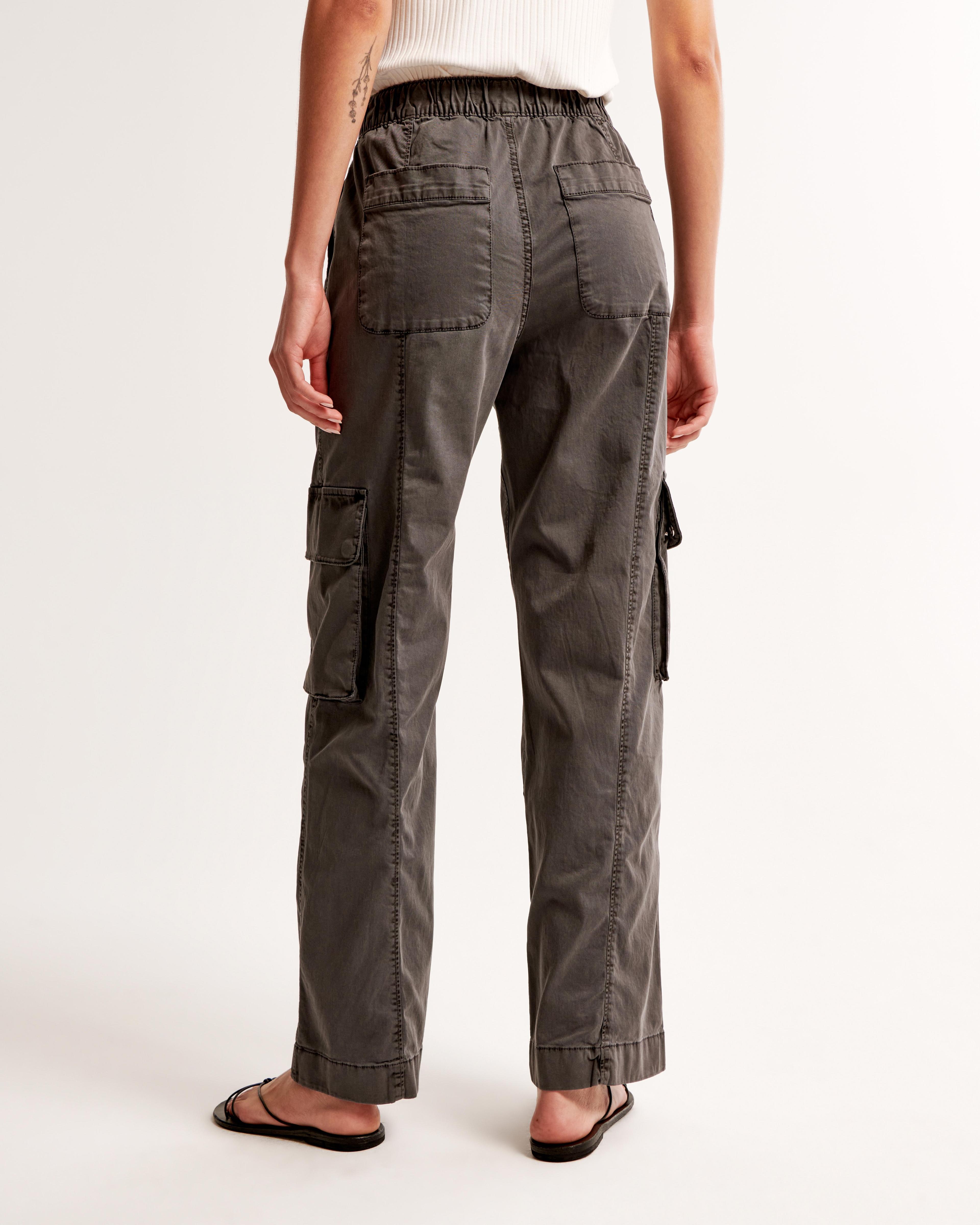 Pull-On Wide Leg Cargo Pant Product Image