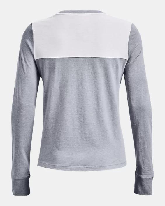 Women's UA Performance Cotton Collegiate Long Sleeve Product Image