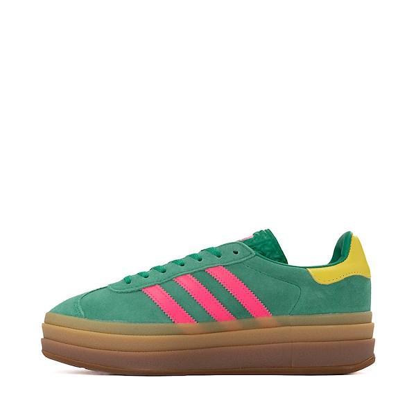 Womens adidas Gazelle Bold Athletic Shoe - Court / Lucid Pink / Pure Sulfur Product Image