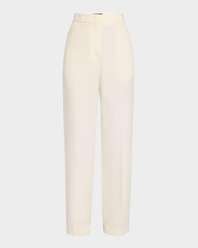 Mid-Rise Straight-Leg Trousers Product Image