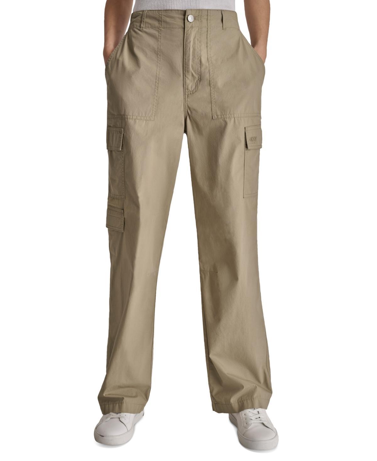 Women's High Rise Cotton Cargo Pants Product Image