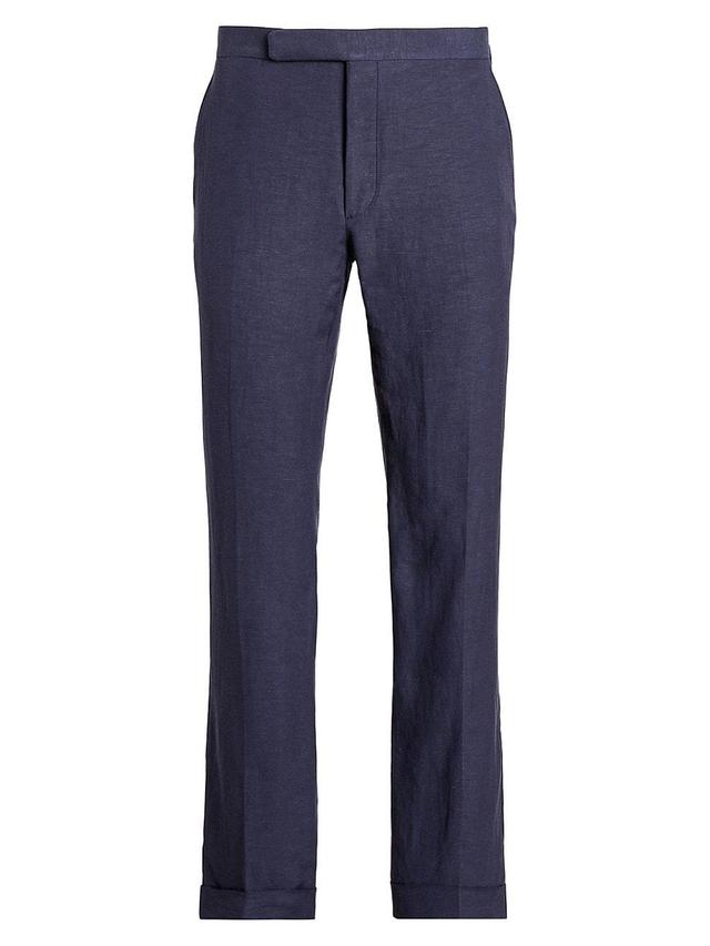 Men's Gregory Hand-Tailored Silk-Linen Trousers Product Image