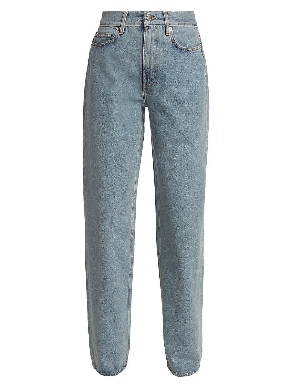 Womens Samur Mid-Rise Straight Jeans product image