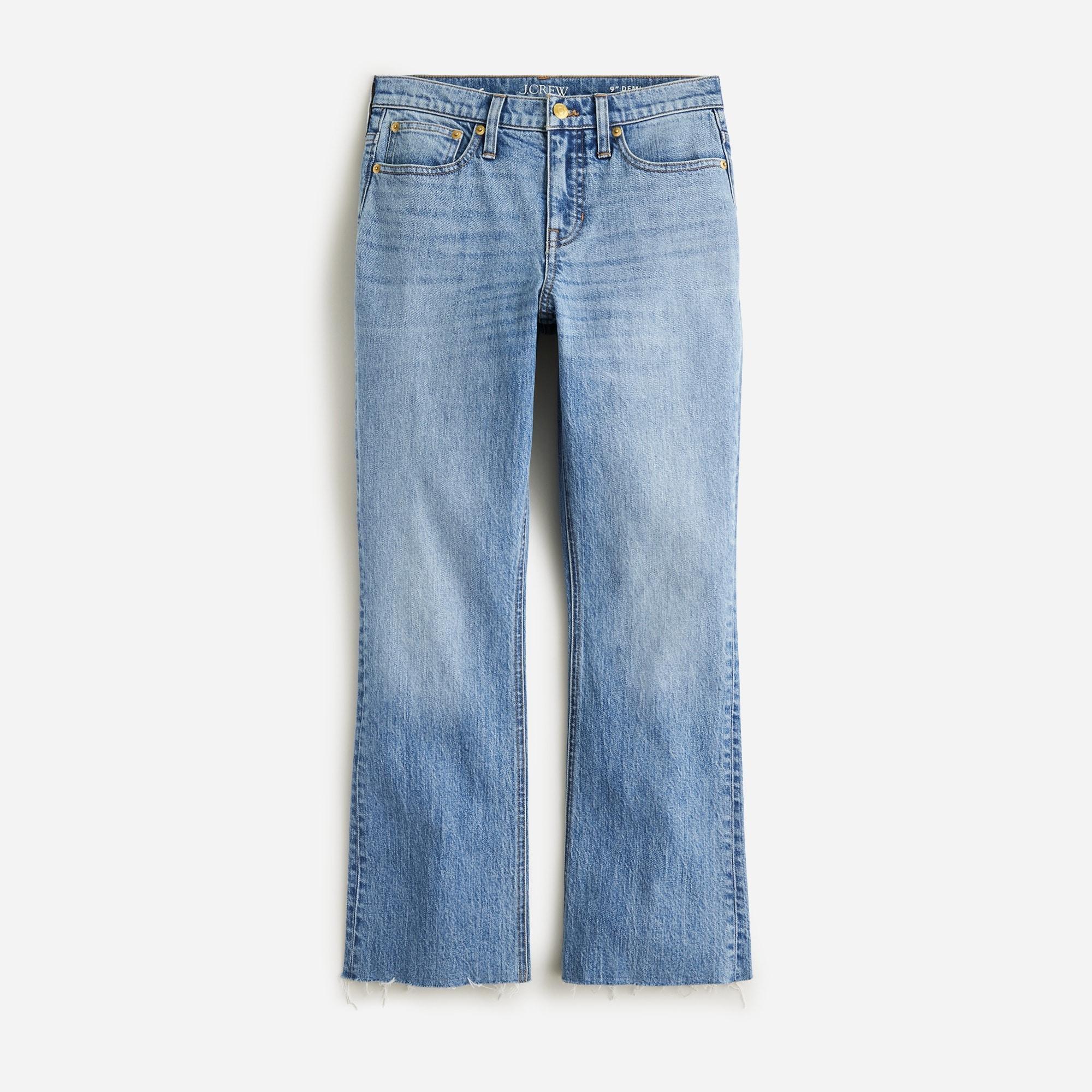 9" demi-boot crop jean in Ruby wash Product Image