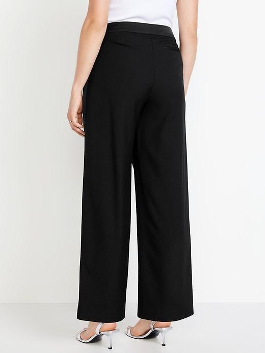 Extra High-Waisted Tuxedo Wide-Leg Pants Product Image