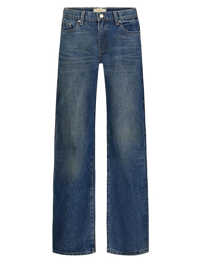 Womens Drue Straight Mid Rise Jeans Product Image