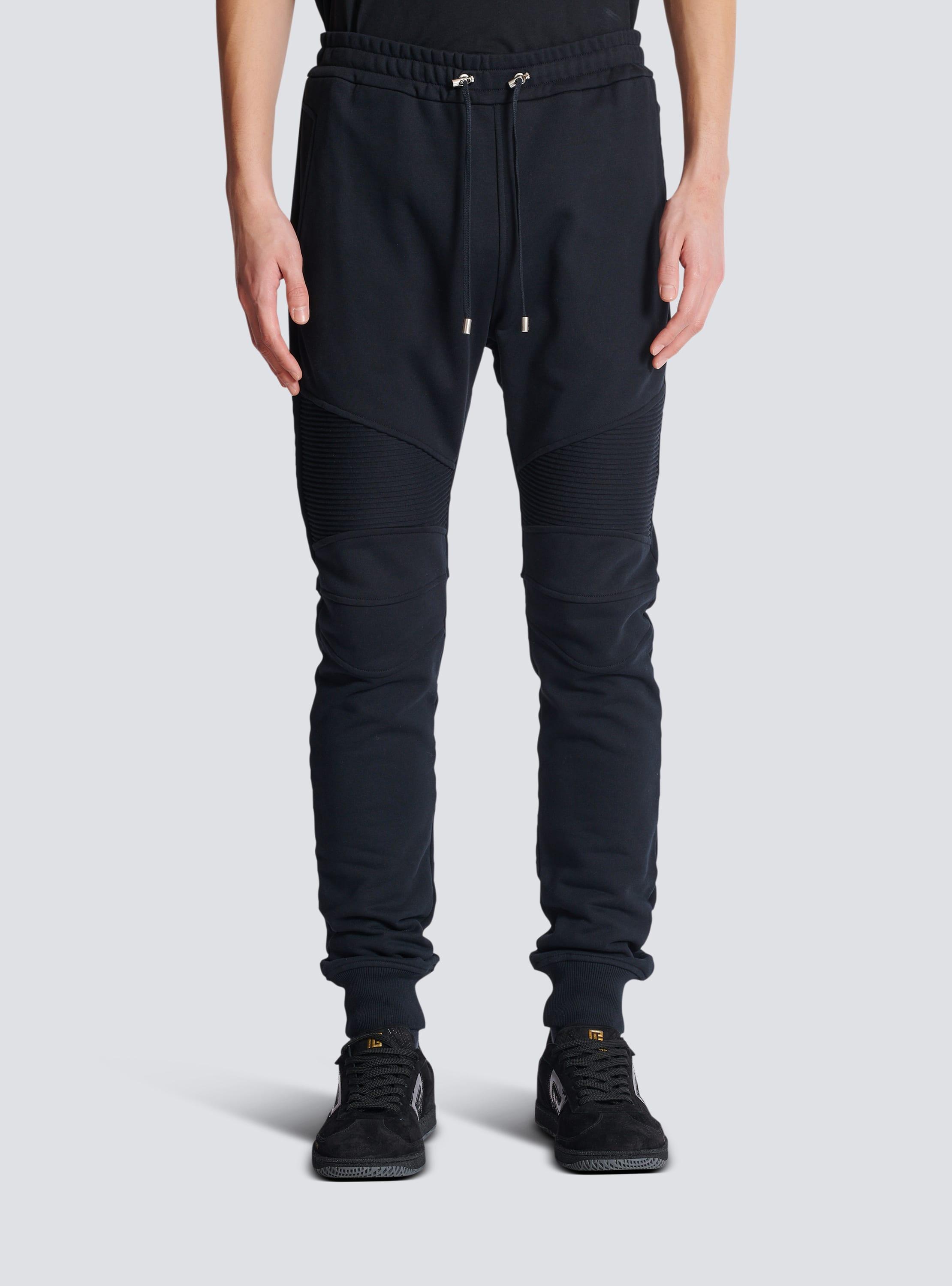 Flocked Balmain Paris joggers Product Image