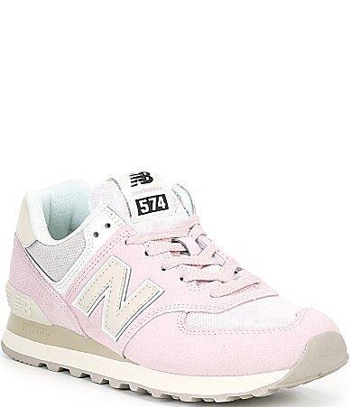 New Balance Womens 574 Lifestyle Suede Retro Sneakers Product Image