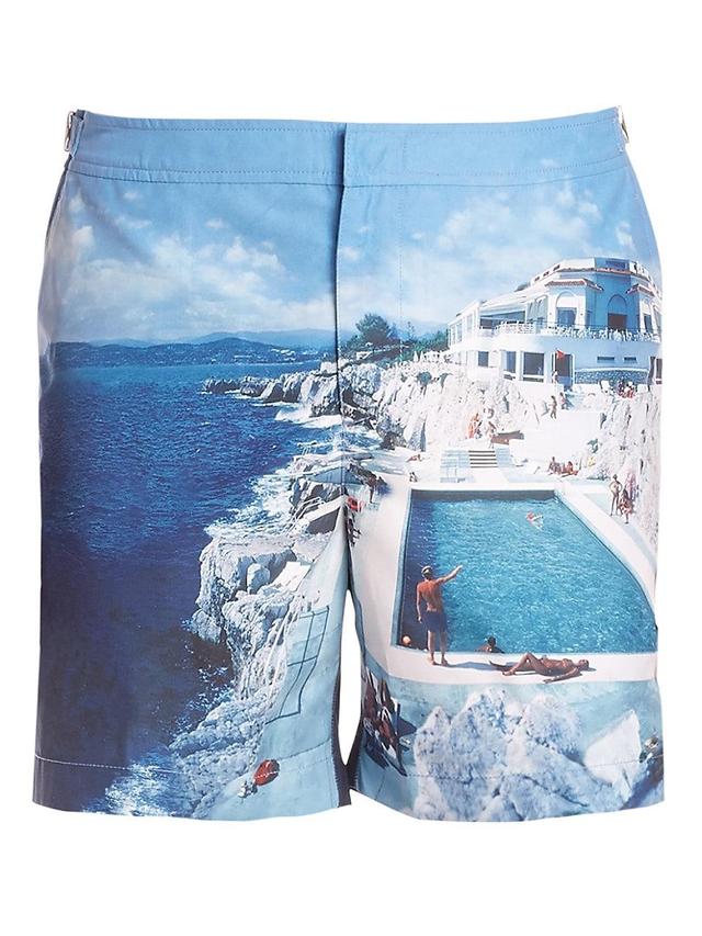 Mens Bulldog Photographic Swim Trunks Product Image