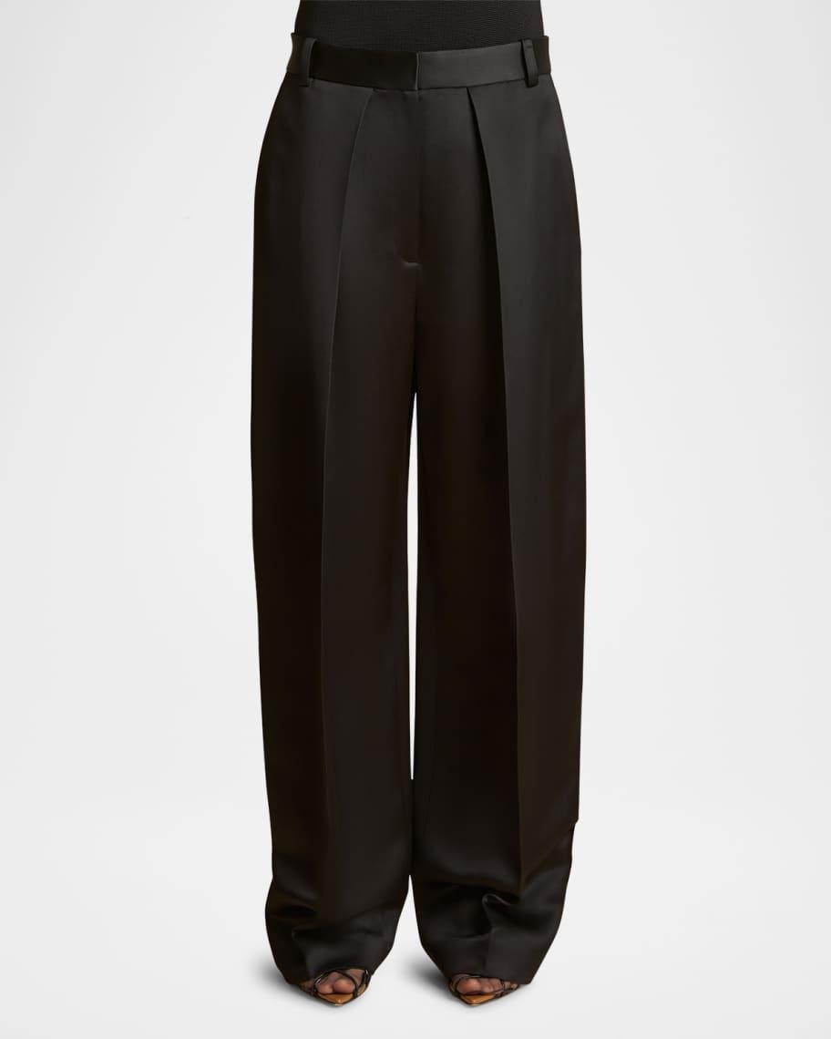 Marinta Pintuck Wide Leg Pants Product Image