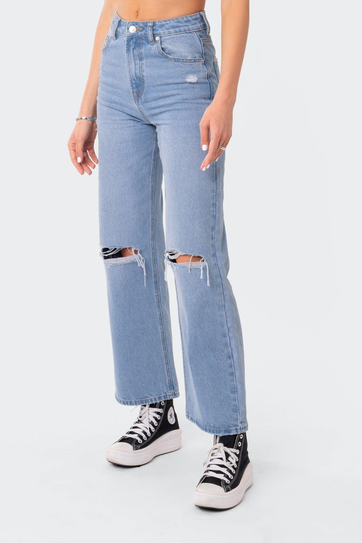 Lori High-Rise Wide Leg Jeans Product Image