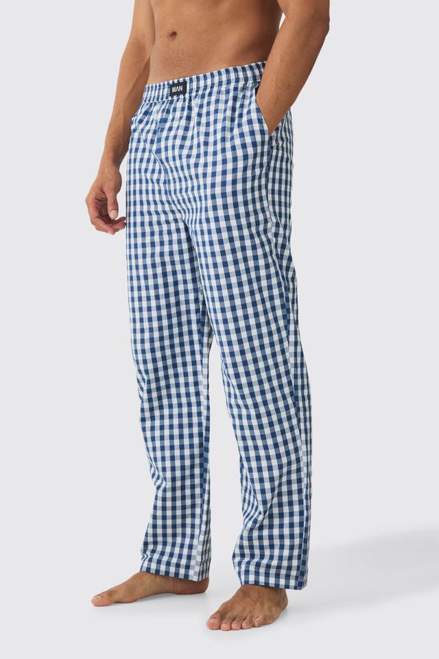 Relaxed Plaid Lounge Bottoms | boohooMAN USA Product Image