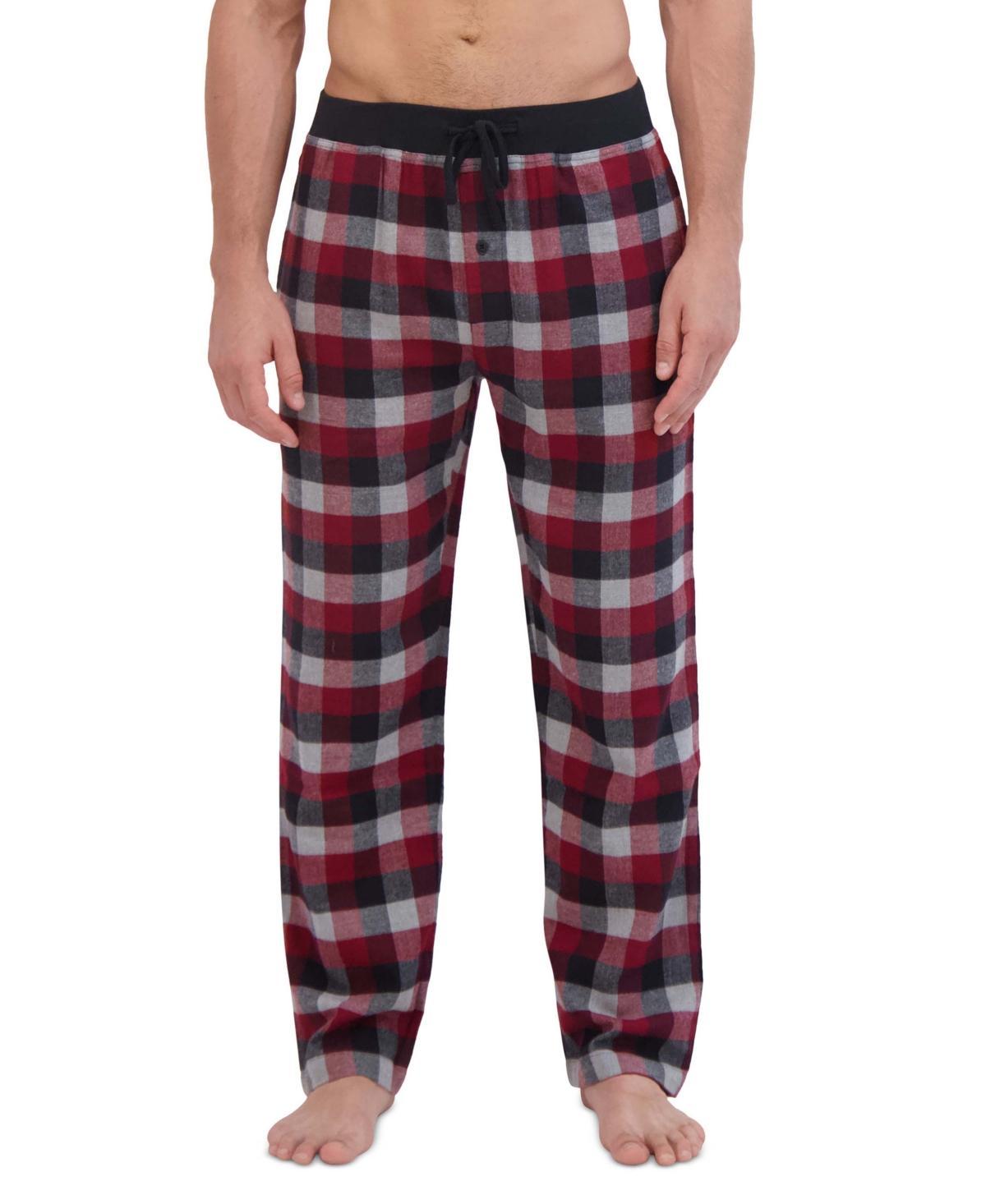 Hanes Mens Ultimate Ultra Soft Plaid Flannel Pajama Pants Product Image