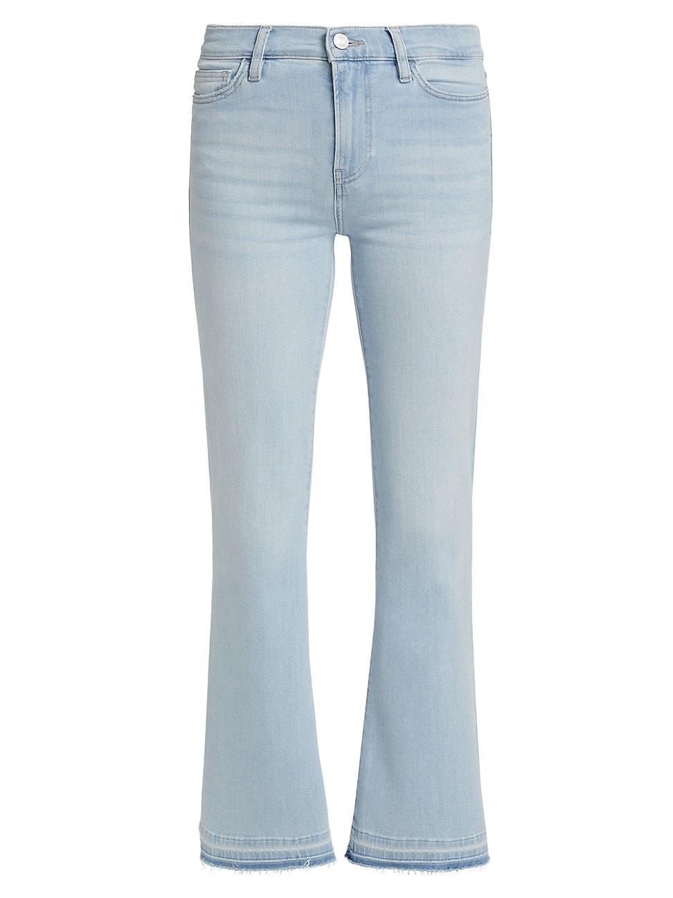 Womens Le Easy Released Fray Hem Flare Jeans Product Image