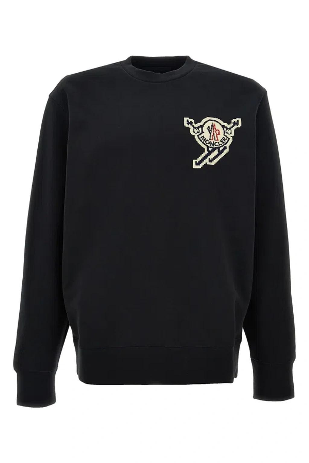 Men Logo Patch Sweatshirt In Charcoal Product Image