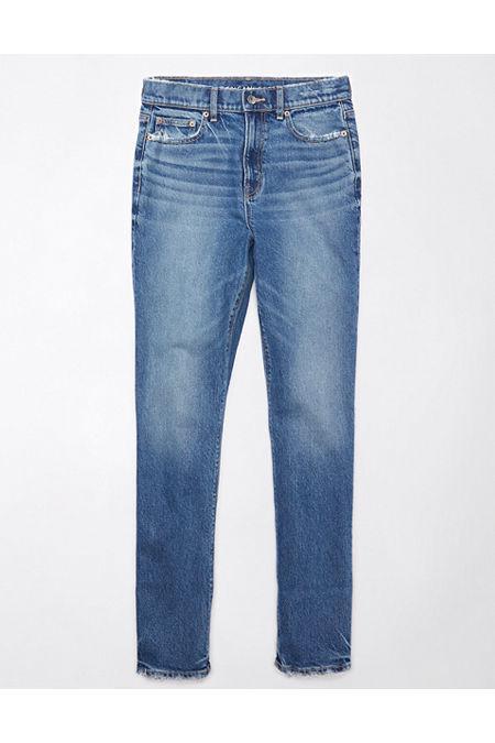 AE Stretch Super High-Waisted Straight Jean Womens Product Image