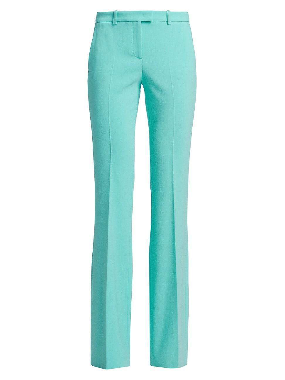 Michael Kors Haylee Stretch Virgin Wool Blend Flare Leg Pants Product Image