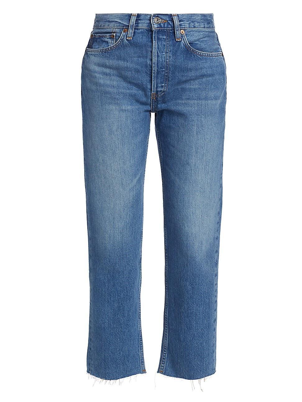 Womens Rigid High-Rise Stovepipe Jeans Product Image