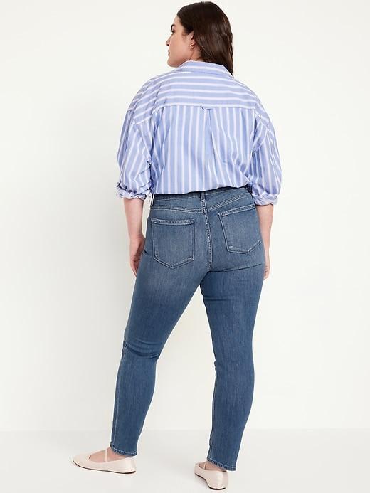 High-Waisted Wow Straight Jeans for Women Product Image