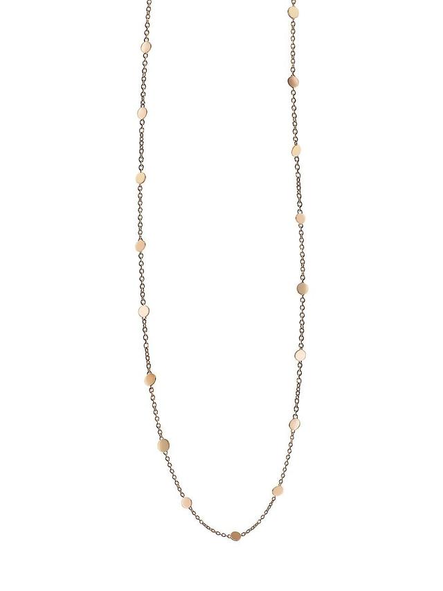 Womens Luce 18K Rose Gold Disc Station Necklace/31.5 Product Image