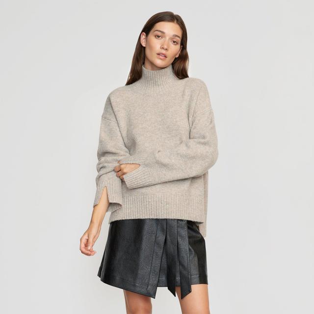 Karlie Oversized Turtleneck Sweater Product Image