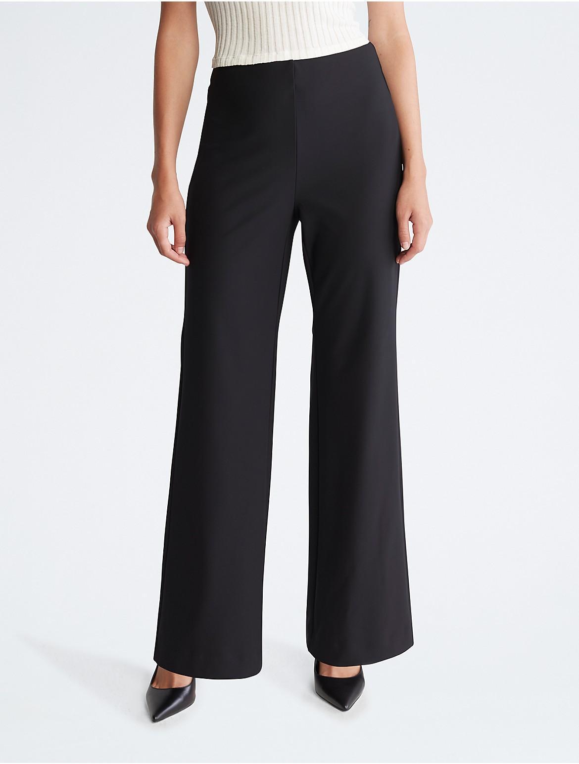 Calvin Klein Womens Scuba Flared Pants - Black - XL product image