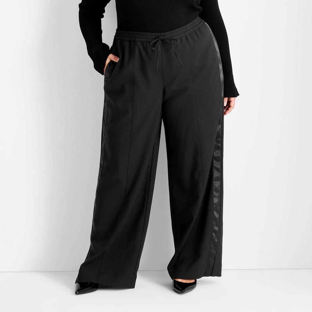 Womens Mid-Rise Track Pants - Future Collective Black Product Image